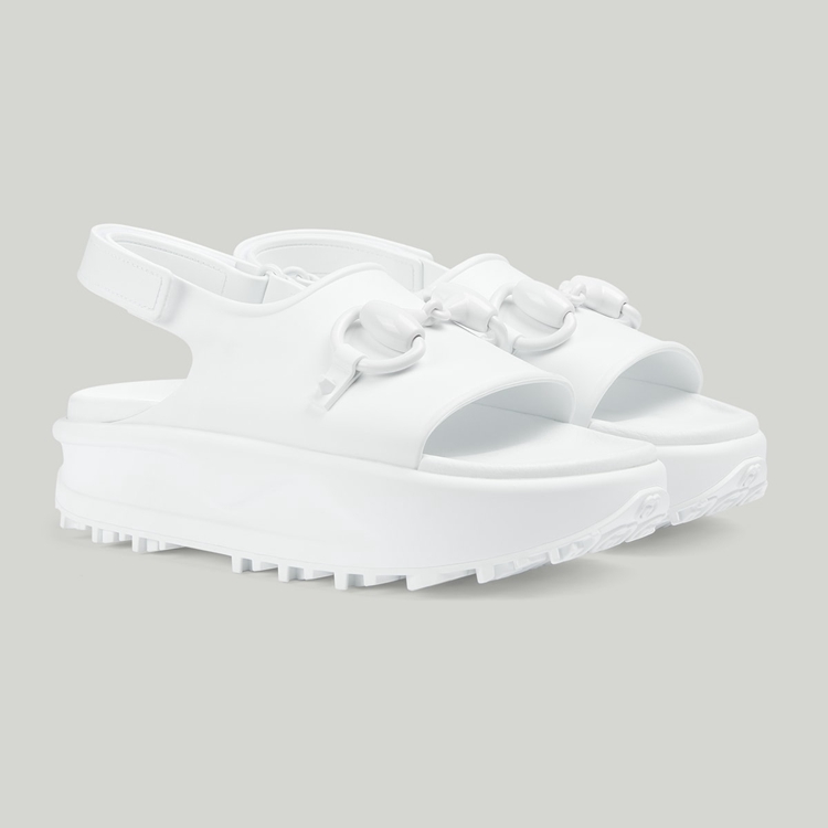 742435.JAAC9.9014.002.100.0000.Light Womens Horsebit flatform sandal